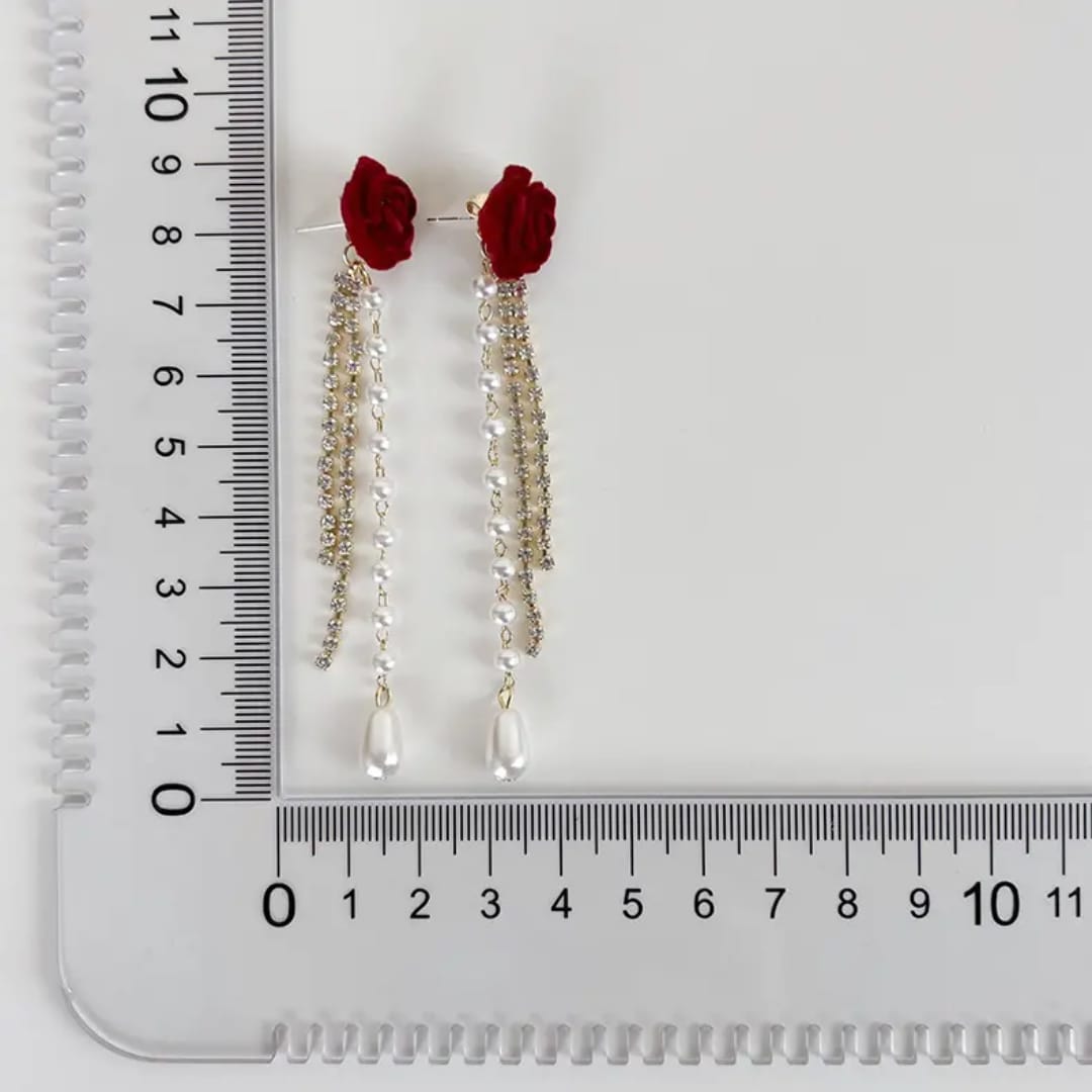 Rosé Cascade Earrings photo 3