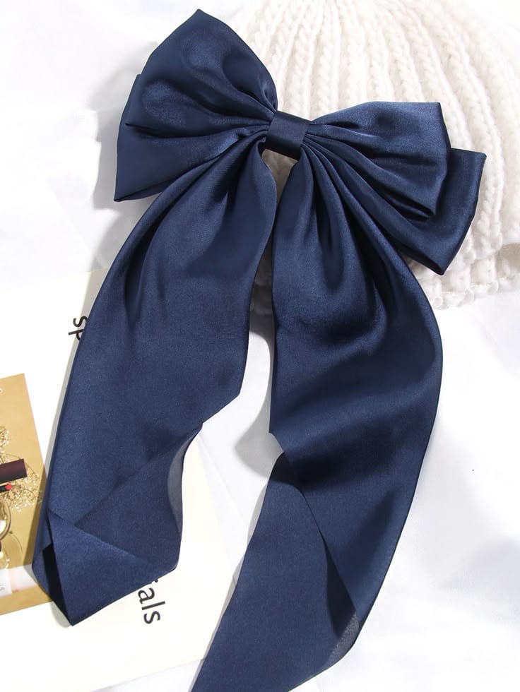 Sapphire Satin Bow photo 2