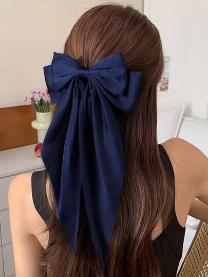 Sapphire Satin Bow photo 3