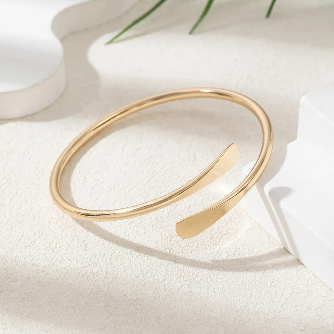 Golden Whisper Cuff Bracelet