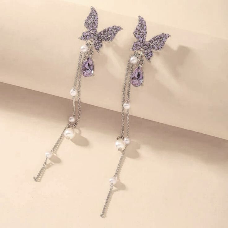 Aylin Amethyst Flutter Butterfly Drops photo 3