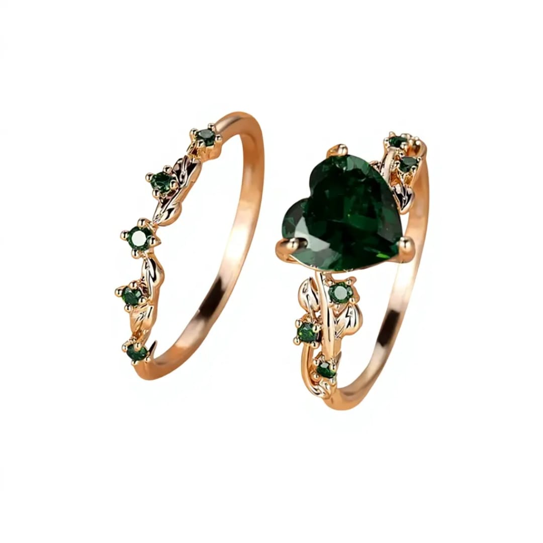 Aylin Zaria Emerald Heart Ring photo 2