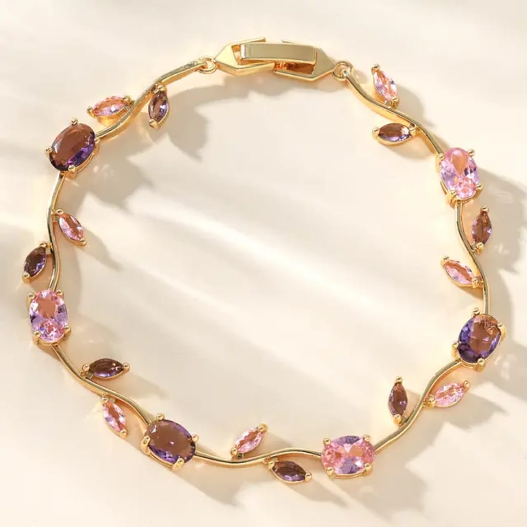 Aylin Cendrillon Lumiére Cz bracelet— Stainless Steel Anti Tarnish with 18k PVD plated. photo 3