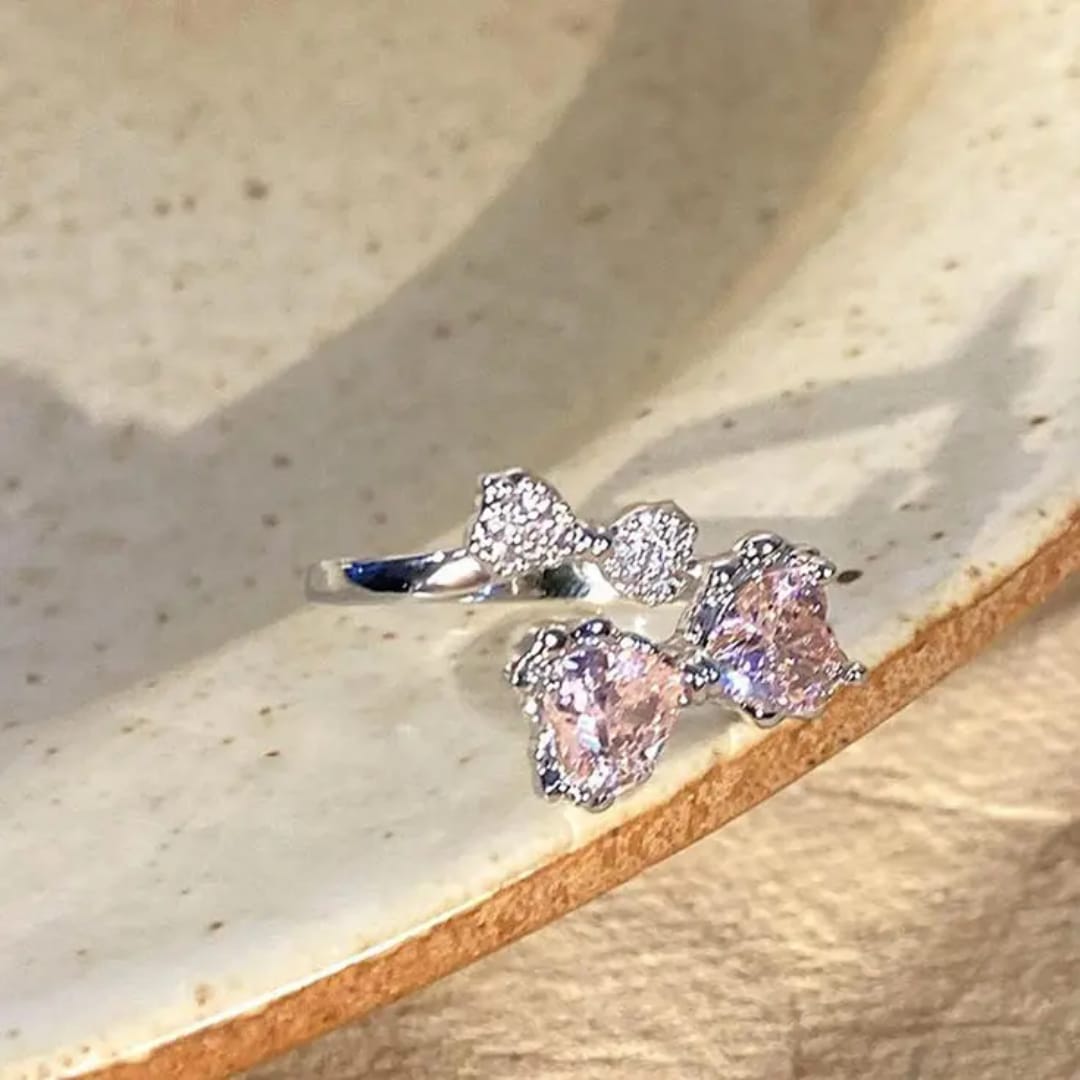 Aylin — Chérie Bow CZ Adjustable Ring