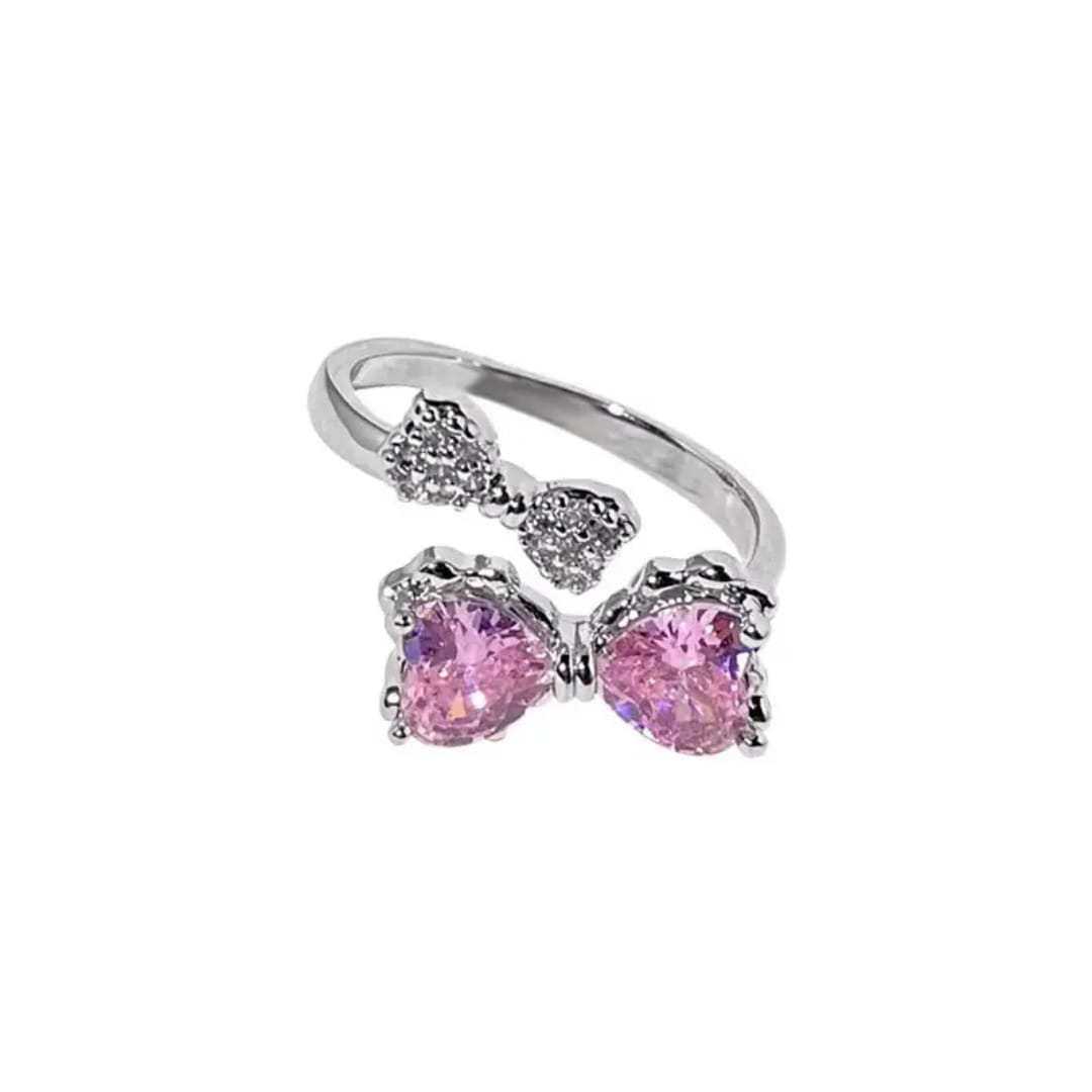 Aylin — Chérie Bow CZ Adjustable Ring photo 4