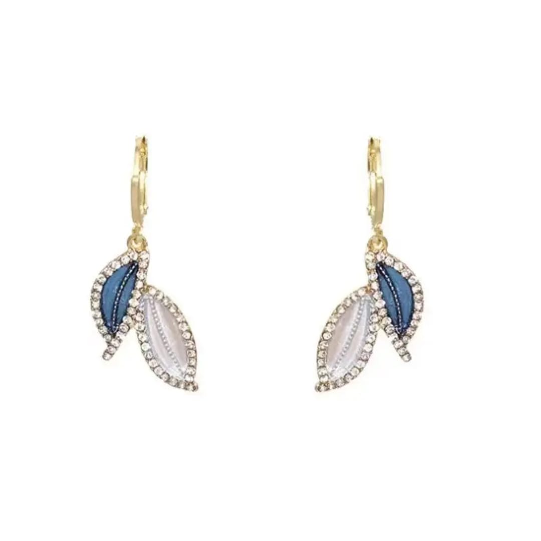 Aylin Opaline Leaf Drop Earrings