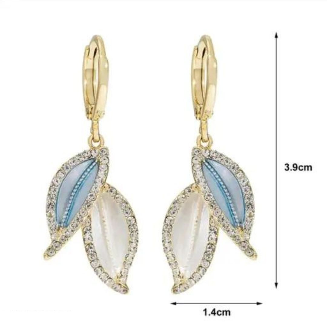 Aylin Opaline Leaf Drop Earrings photo 4