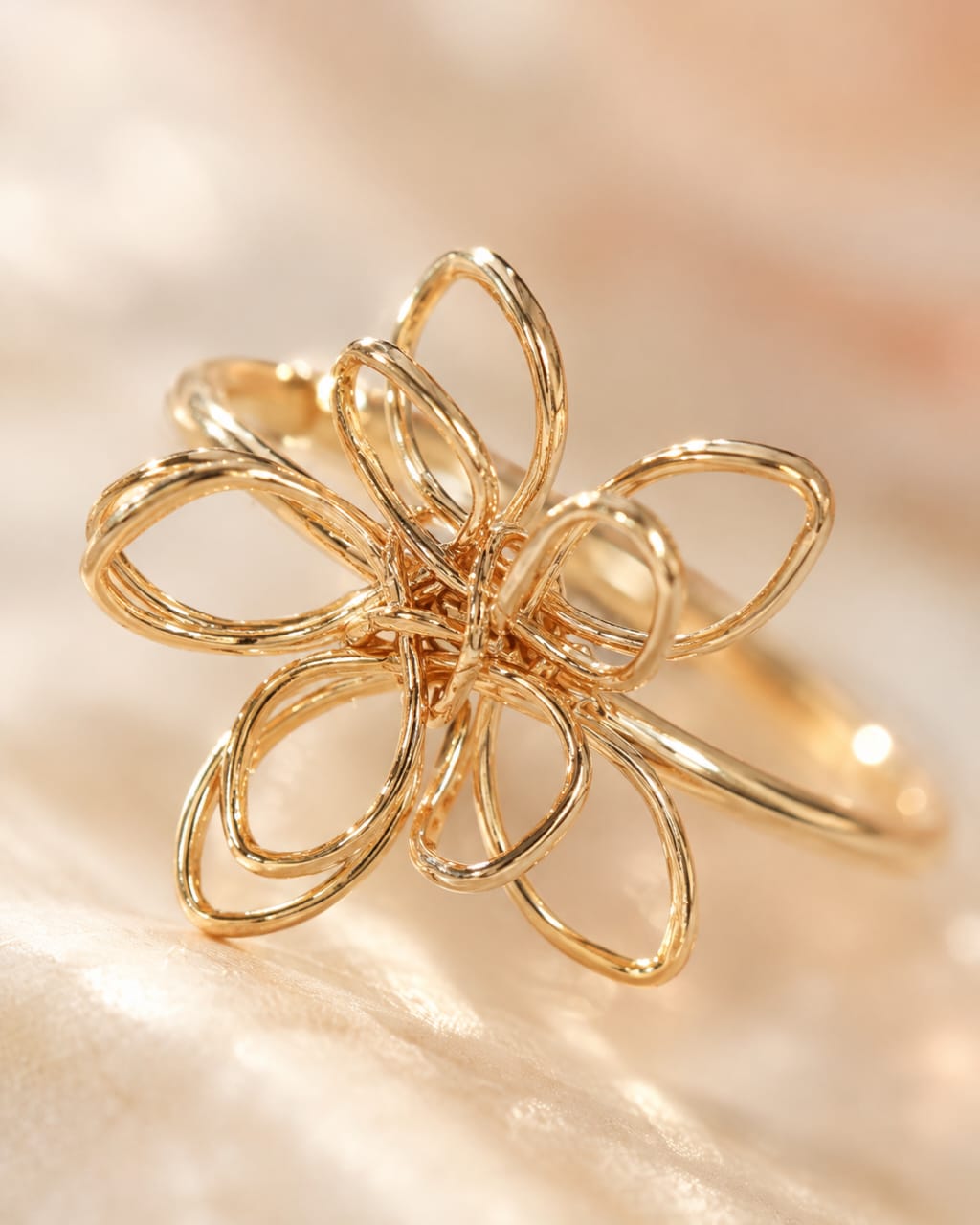Open Petal Flower Ring photo 2