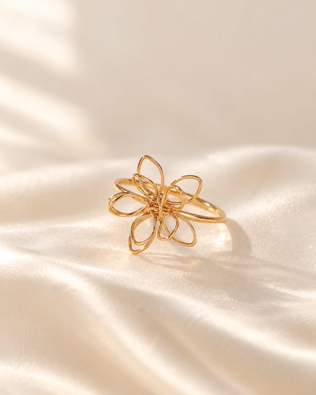 Open Petal Flower Ring photo 4
