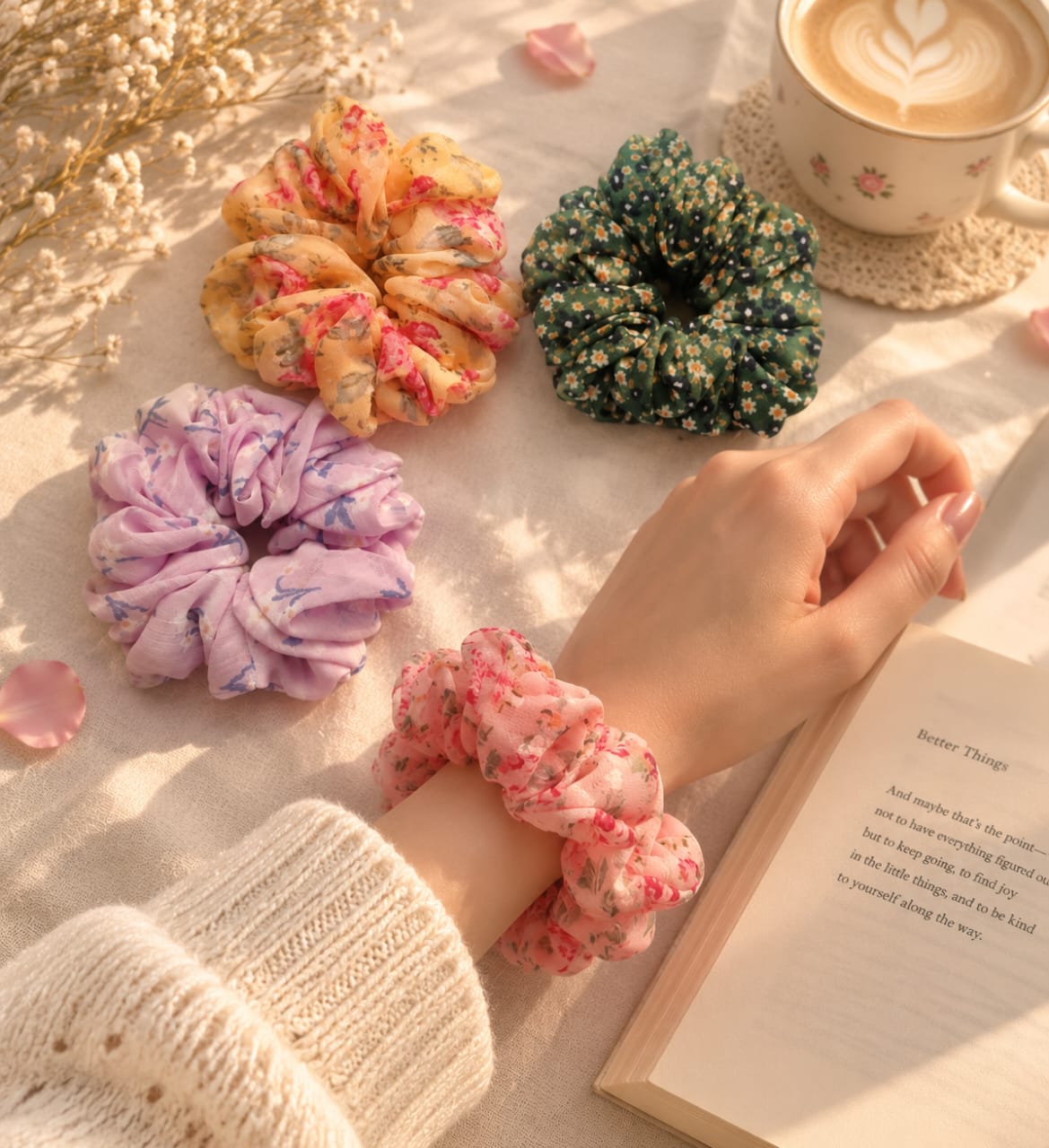 Aylin Wildflower Meadow Bloom Scrunchies photo 4